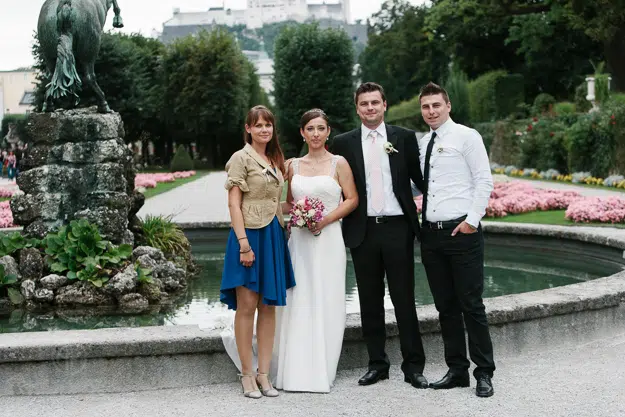Hochzeitsfotos Salzburg Gruppenfoto