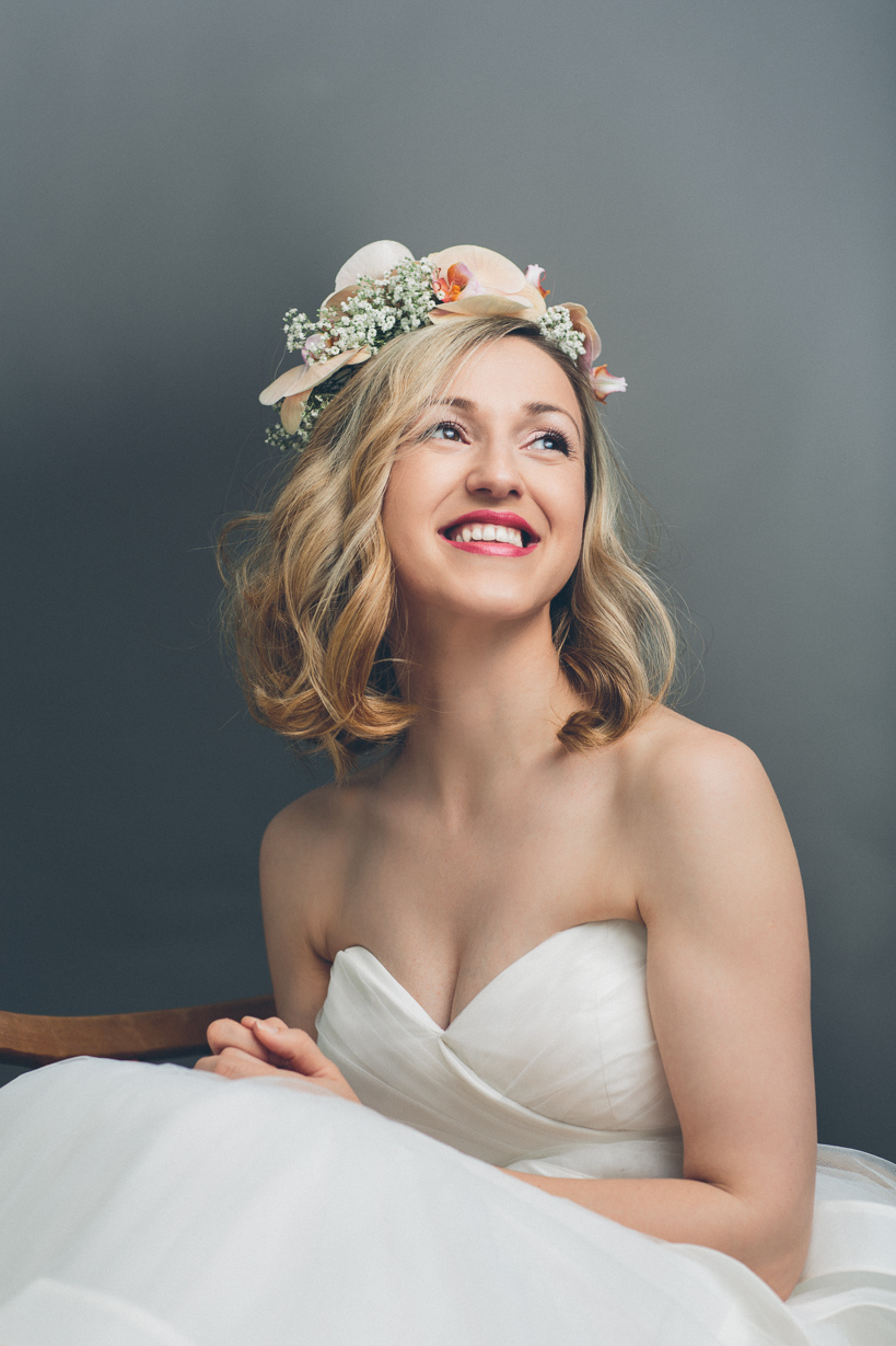 Hochzeitskleid Fotoshooting