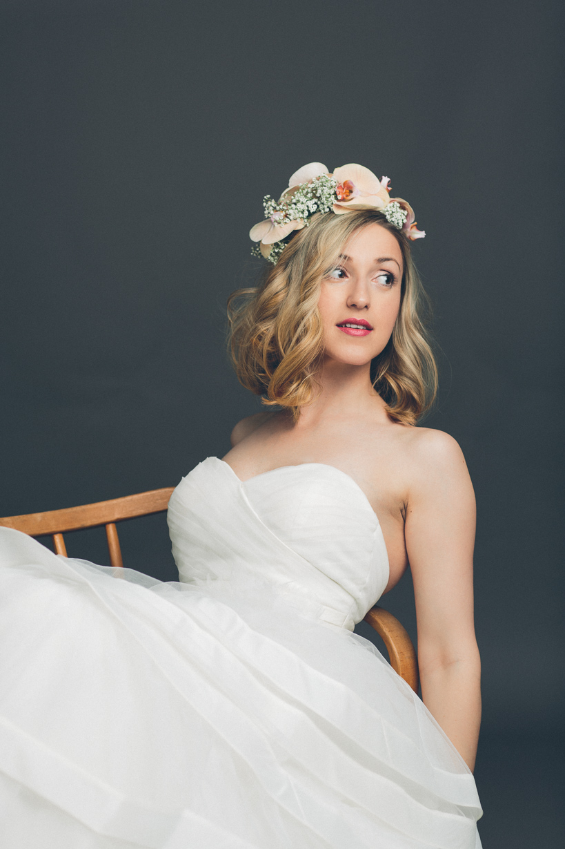 Hochzeitskleid Fotoshooting