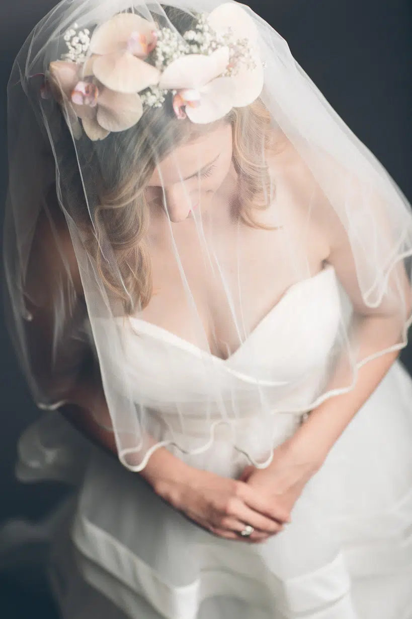 Hochzeitskleid Fotoshooting