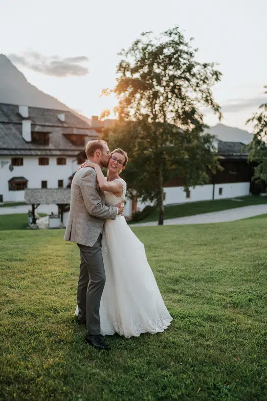 Sonnenuntergang Hochzeitsfotos Jacqueline und Peter - Winterstellgut